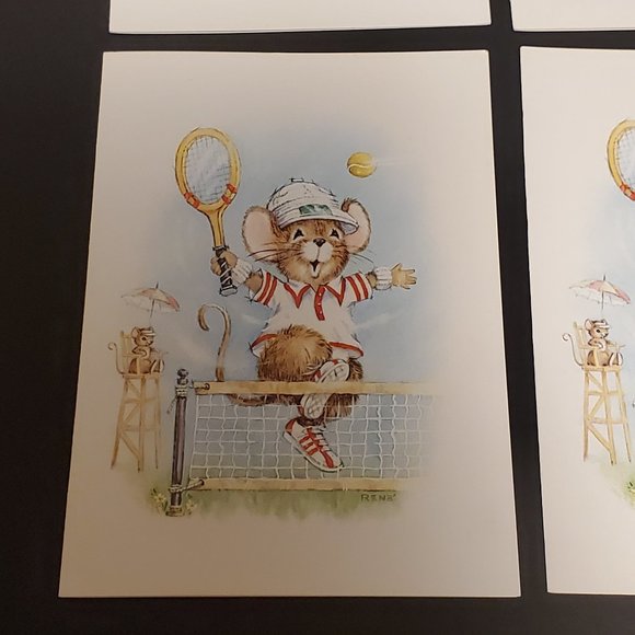 Greeting Cards 7 Red Farm Studio Tennis Anyone ! - Picture 2 of 5